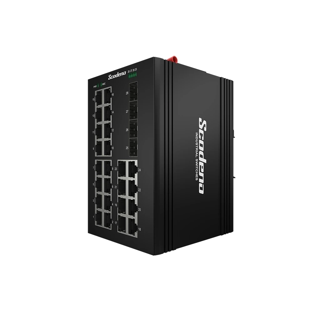 SIS75-4GX24GT-V Switch Công nghiệp Scodeno 28 cổng 4*1000 Base-X, 24*10/100/1000 Base-T None PoE